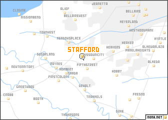 map of Stafford