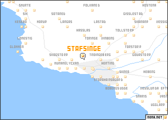 map of Stafsinge