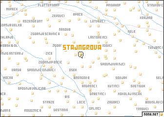 map of Štajngrova