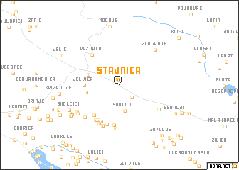 map of Stajnica