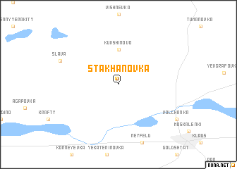 map of Stakhanovka