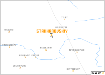 map of Stakhanovskiy