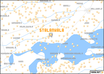 map of Stālānwāla