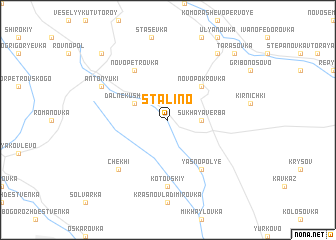 map of Stalino