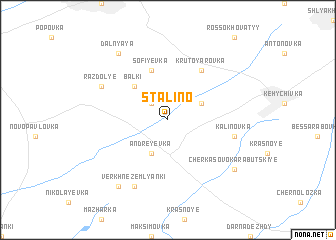 map of Stalino