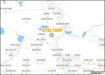 map of Ståltorp