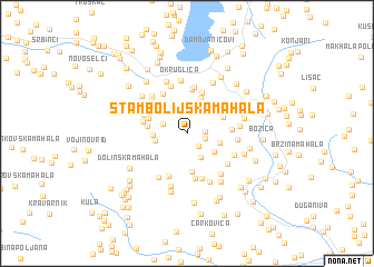 map of Stambolijska Mahala