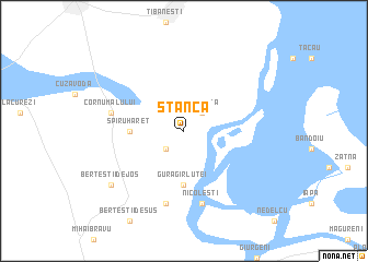 map of Stanca