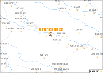 map of Stănceasca