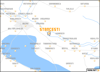 map of Stănceşti