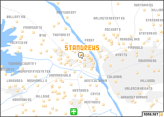 map of St. Andrews