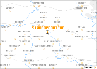 map of Stanford on Teme