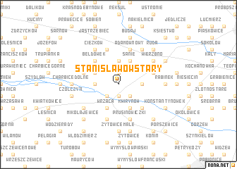 map of Stanisławów Stary