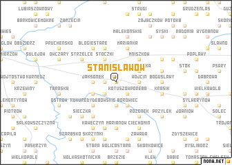 map of Stanisławów