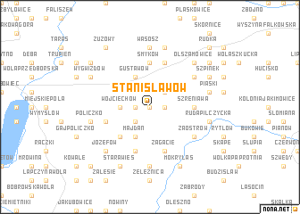 map of Stanisławów