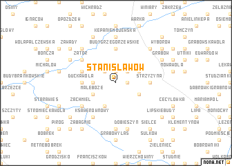 map of Stanisławów