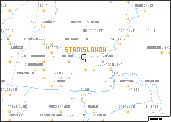 map of Stanisławów