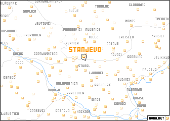 map of Stanjevo