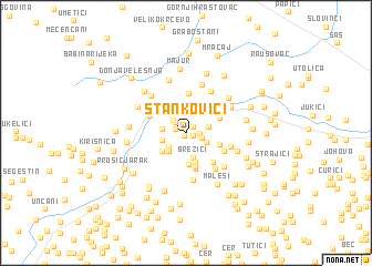 map of Stankovići