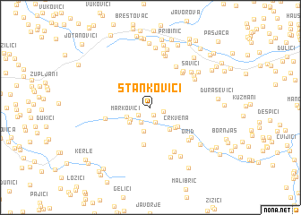 map of Stankovići