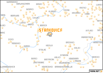 map of Stankoviči