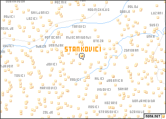 map of Stankovići