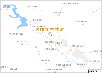 map of Stanleytown