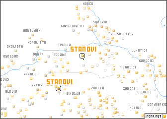 map of Stanovi