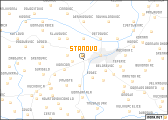 map of Stanovo