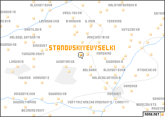 map of Stanovskiye Vyselki