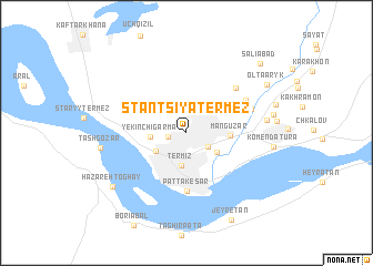 map of Stantsiya Termez