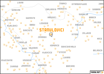 map of Stanulovići