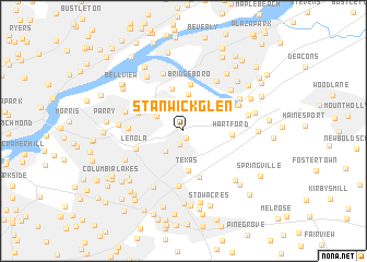 map of Stanwick Glen