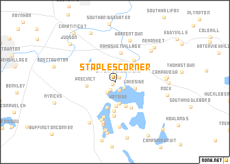map of Staples Corner