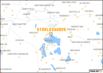 map of Staples Shore