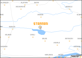 map of Staprāni