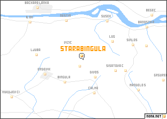 map of Stara Bingula