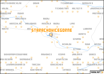 map of Starachowice Górne