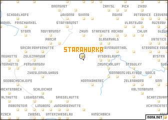 map of Stará Hŭrka