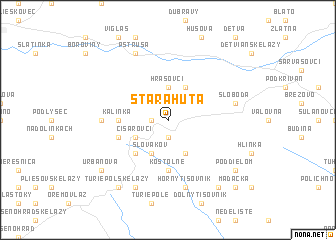 map of Stará Huta