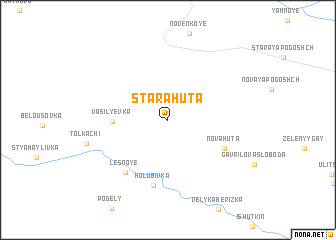 map of Stara Huta