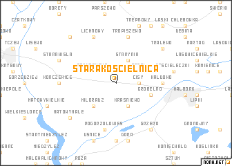 map of Stara Kościelnica