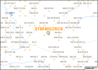 map of Stara Kuźnica