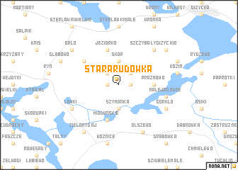 map of Stara Rudówka