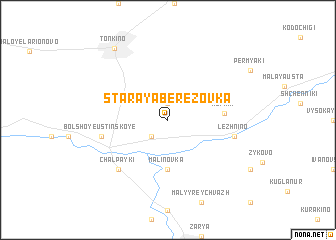 map of Staraya Berëzovka