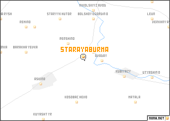 map of Staraya Burma