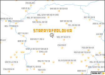 map of Staraya Frolovka