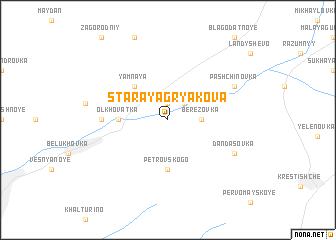 map of Staraya Gryakova