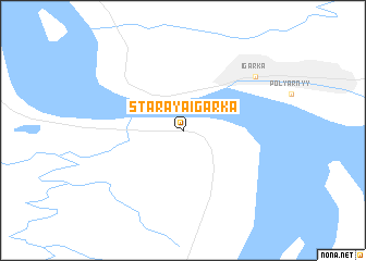 map of Staraya Igarka