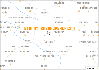 map of Staraya Kazakovshchizna